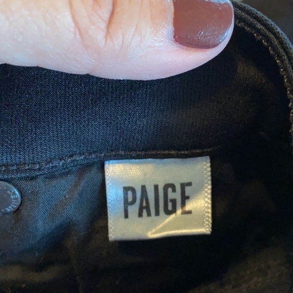 Paige Woman’s Denim Black Pants Verdugo Ultra Skinny Size 25 - Picture 10 of 12